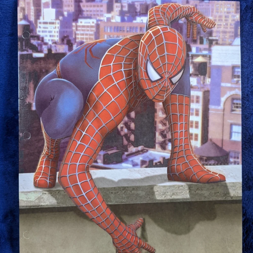 Vintage 2004 Spider-Man 2 Movie Merchandise Pocket Folder Bundle